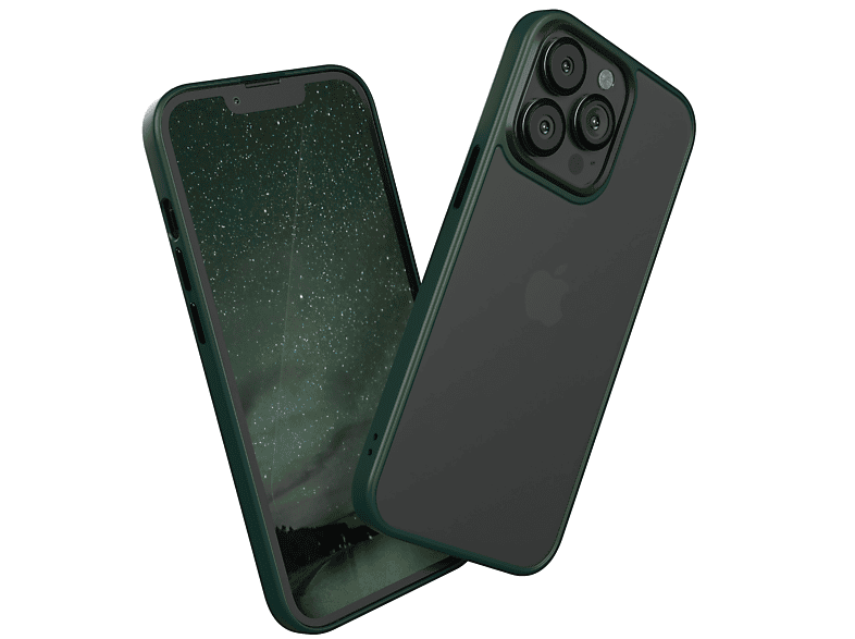 EAZY CASE Outdoor / Matt, Nachtgrün Grün iPhone Case 13 Backcover, Apple, Pro