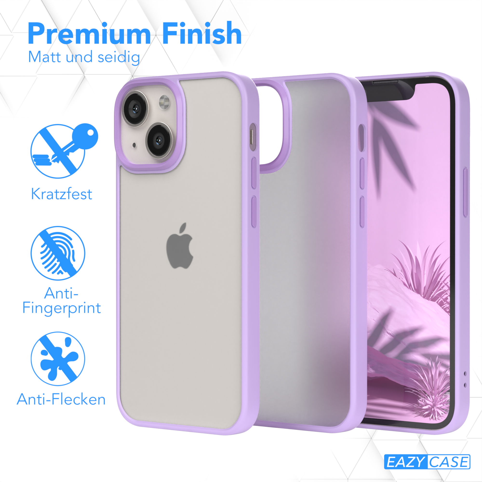 EAZY CASE Outdoor Case Mini, Lila Backcover, Apple, Matt, iPhone 13 Lavendel