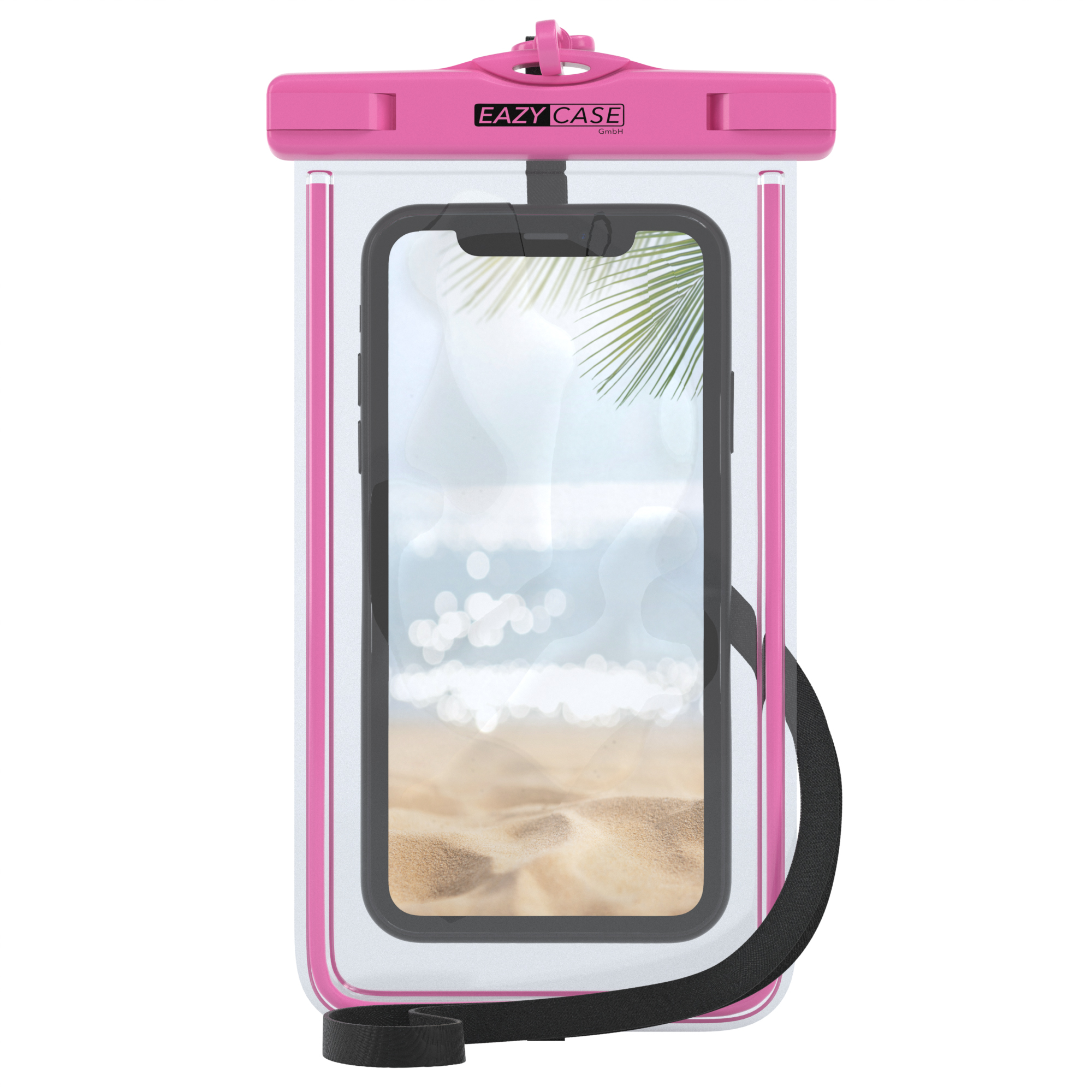 EAZY CASE Unterwasserschutzhülle Handy wasserdicht, Pink Smartphone Universal, bis Unterwasserschutzhülle, Displaygröße 3.5\