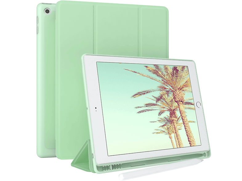 EAZY CASE Smartcase /2018 für mit Apple Tablethülle / Grün 2017 Generation iPad Bookcover Stifthalter 5. Kunstleder, 6
