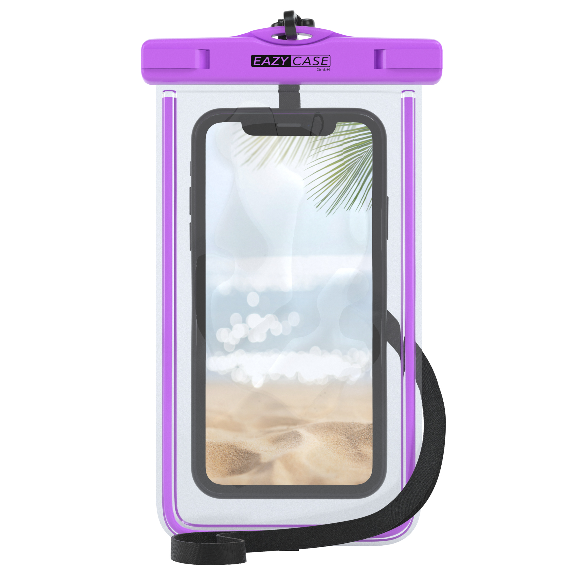 EAZY CASE Unterwasserschutzhülle Handy wasserdicht, Universal, Violett Displaygröße Unterwasserschutzhülle, Smartphone bis 3.5\