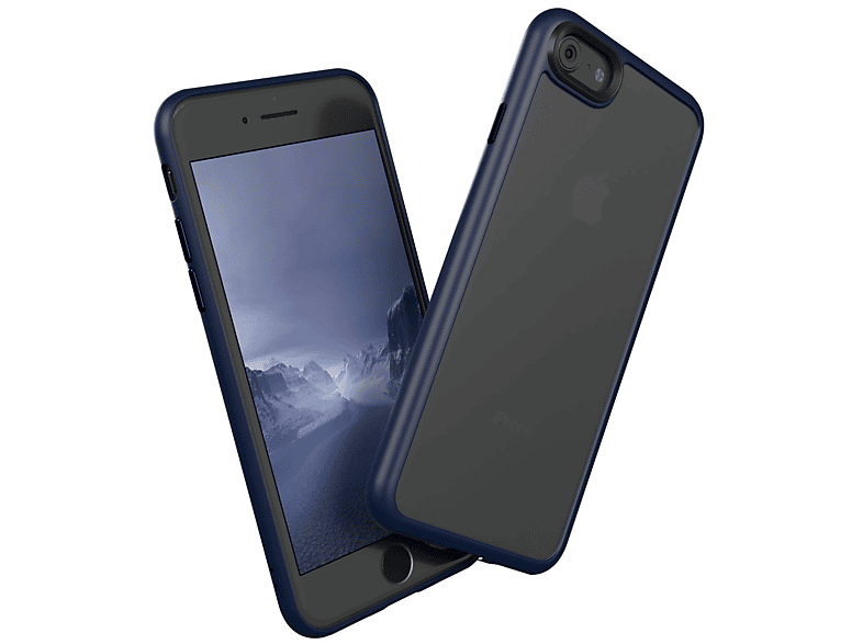 EAZY CASE Outdoor Case Matt, Backcover, Apple, iPhone SE 2022 / SE 2020, iPhone 7 / 8, Blau / Nachtblau