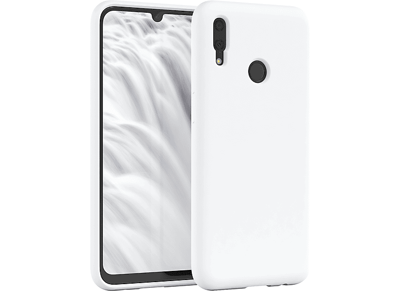 EAZY CASE Premium Silikon Handycase, Backcover, Huawei, P Smart (2019), Weiß