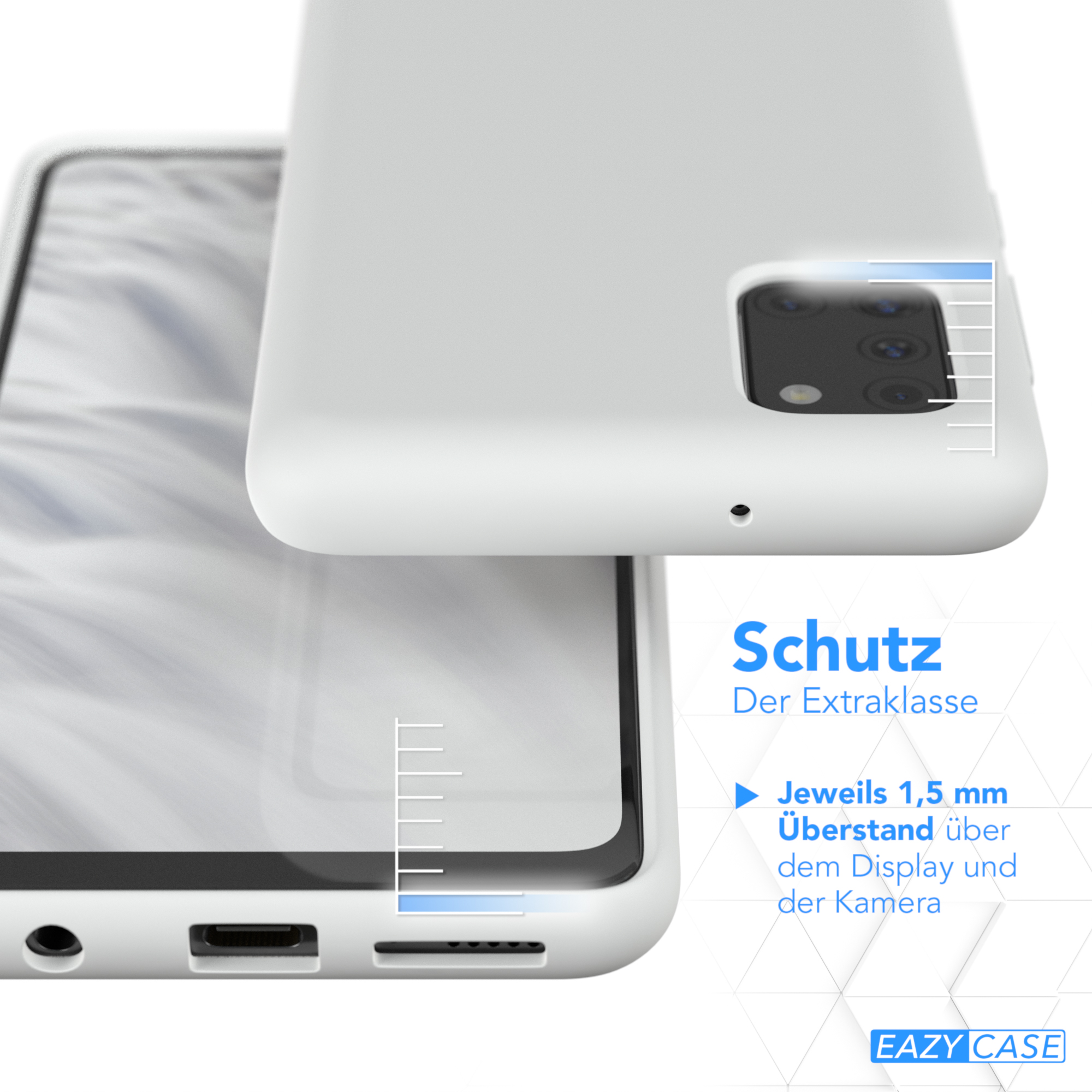 EAZY CASE Weiß Handycase, A31, Premium Samsung, Backcover, Galaxy Silikon