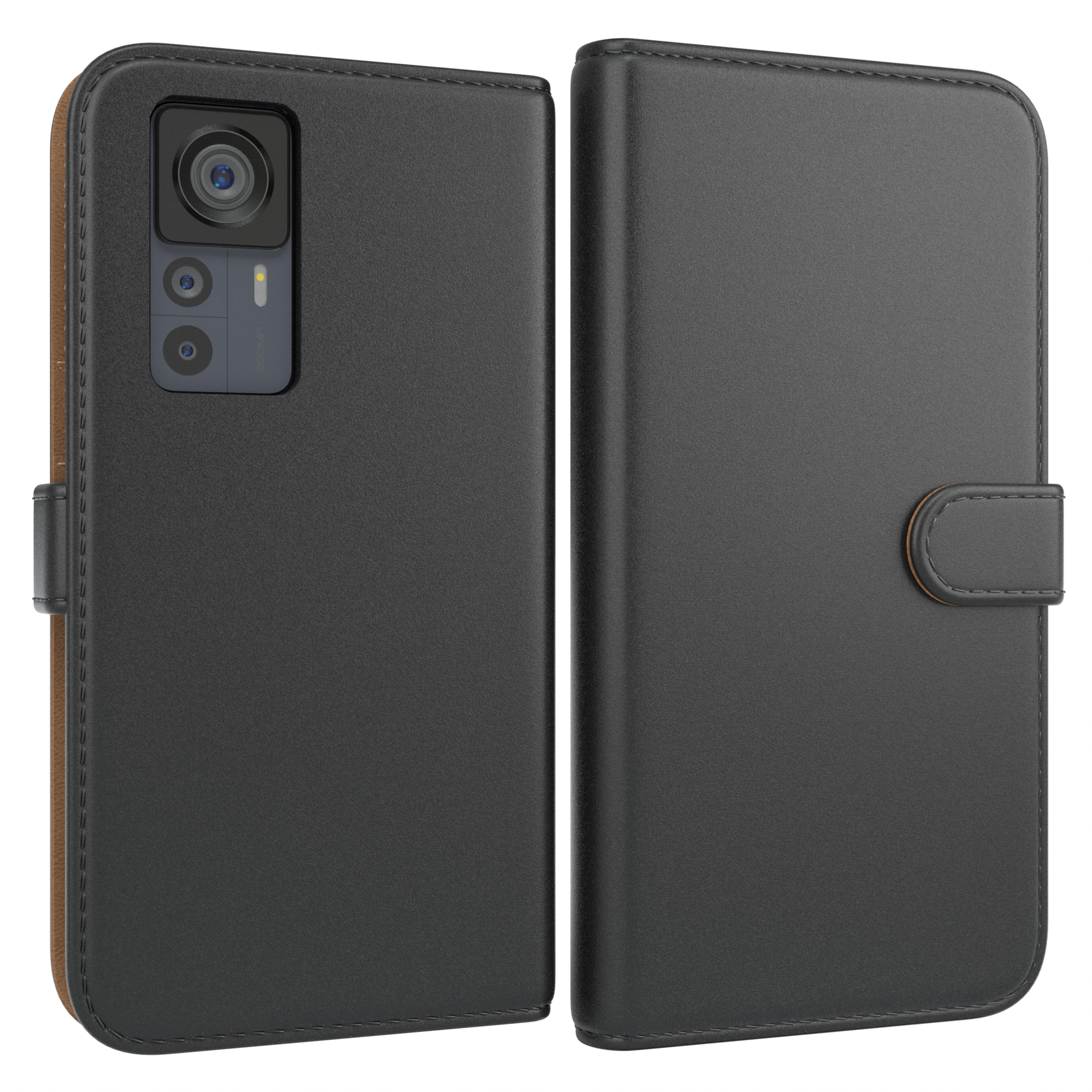 EAZY Kartenfach, / Xiaomi, Bookstyle CASE 12T mit Pro, Bookcover, Klapphülle 12T Schwarz