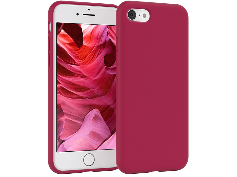Top-Event EAZY CASE Premium Silikon Handycase, SE iPhone Beere 2022 / / 8, Rot Backcover, 7 SE iPhone Apple, 2020, 