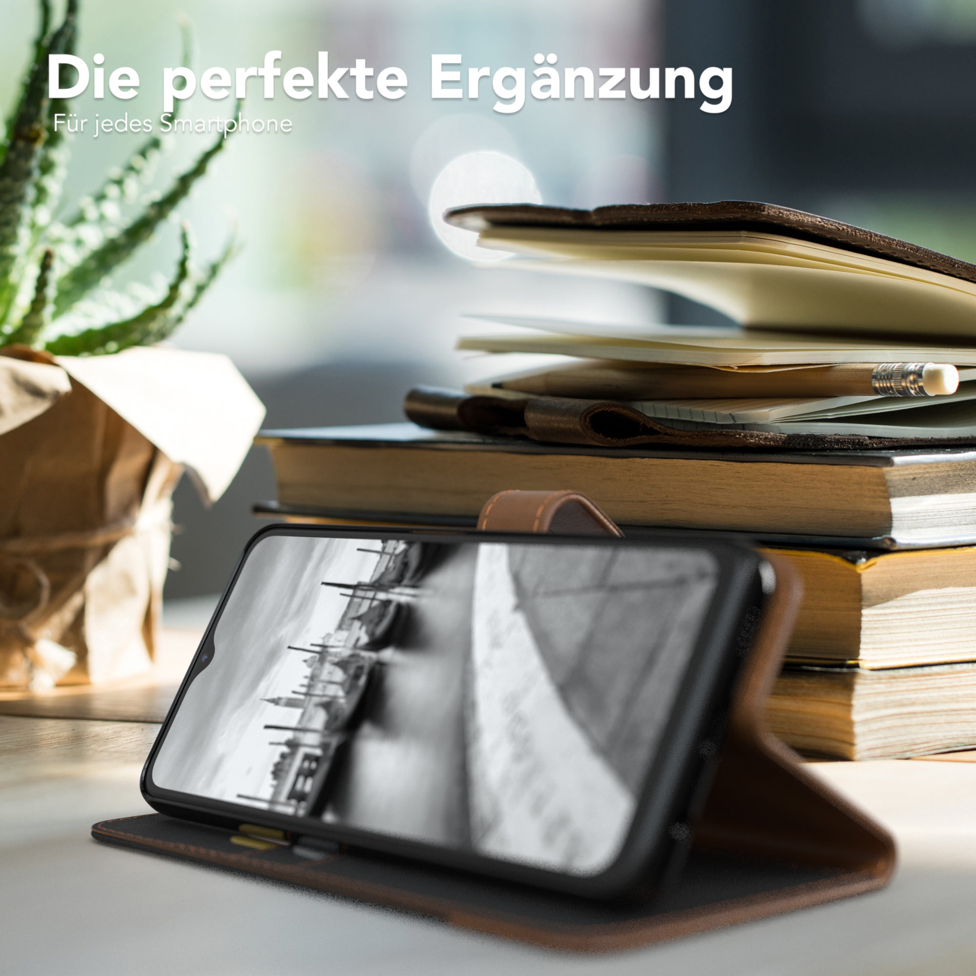Samsung, Klapphülle A32 5G, Jeans Bookcover, CASE mit Schwarz Galaxy Kartenfach, EAZY Bookstyle