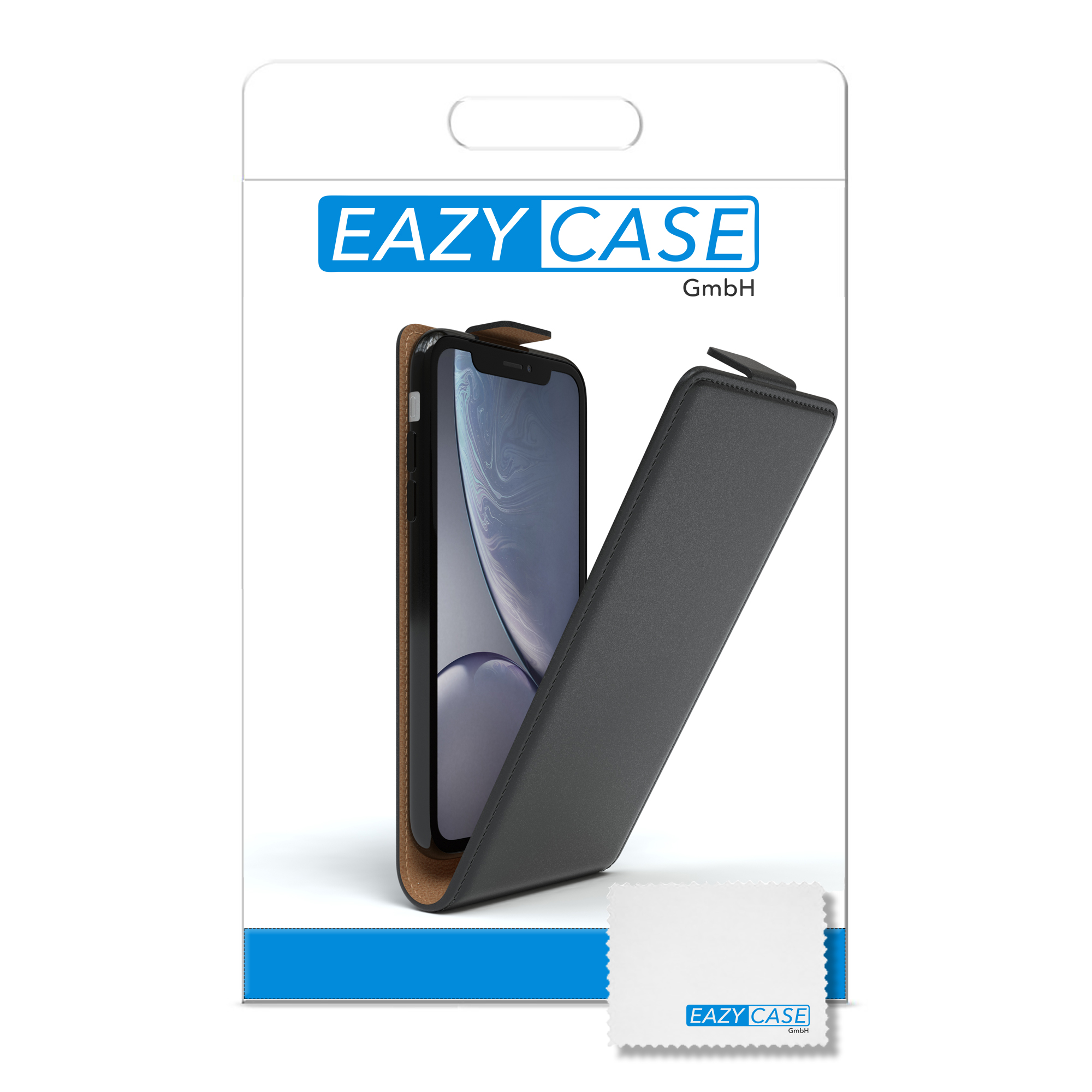 EAZY CASE Flipcase, Flip Cover, iPhone Apple, XR, Schwarz
