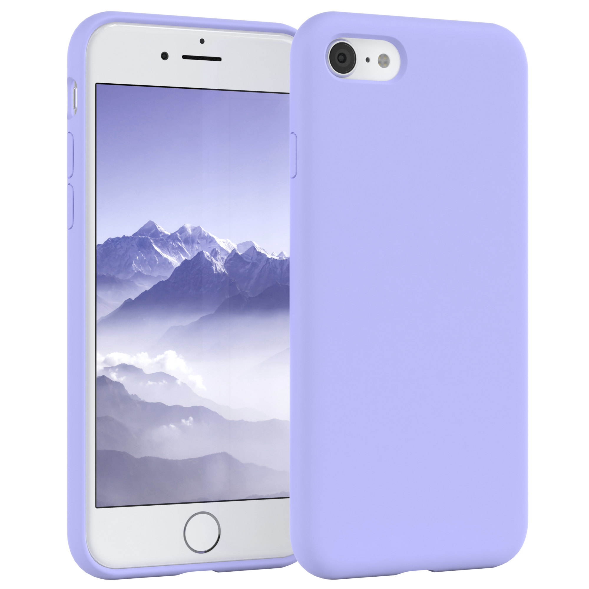 EAZY CASE iPhone 2020, Premium 8, Lavendel iPhone / 2022 Backcover, 7 / / Handycase, Apple, SE Violett Lila Silikon SE