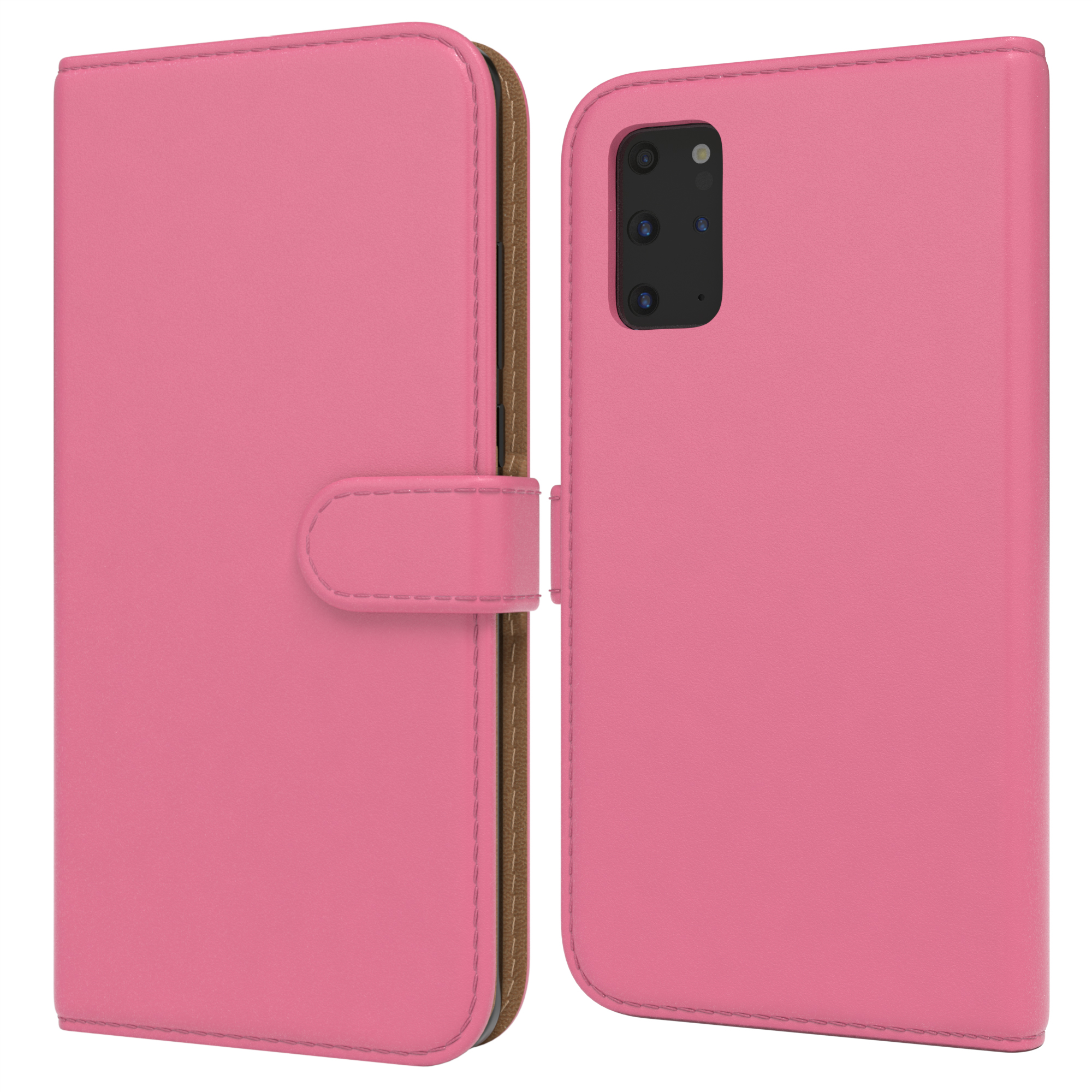 EAZY CASE Bookstyle Klapphülle Samsung, 5G, S20 Kartenfach, Pink Galaxy S20 / Plus Plus mit Bookcover
