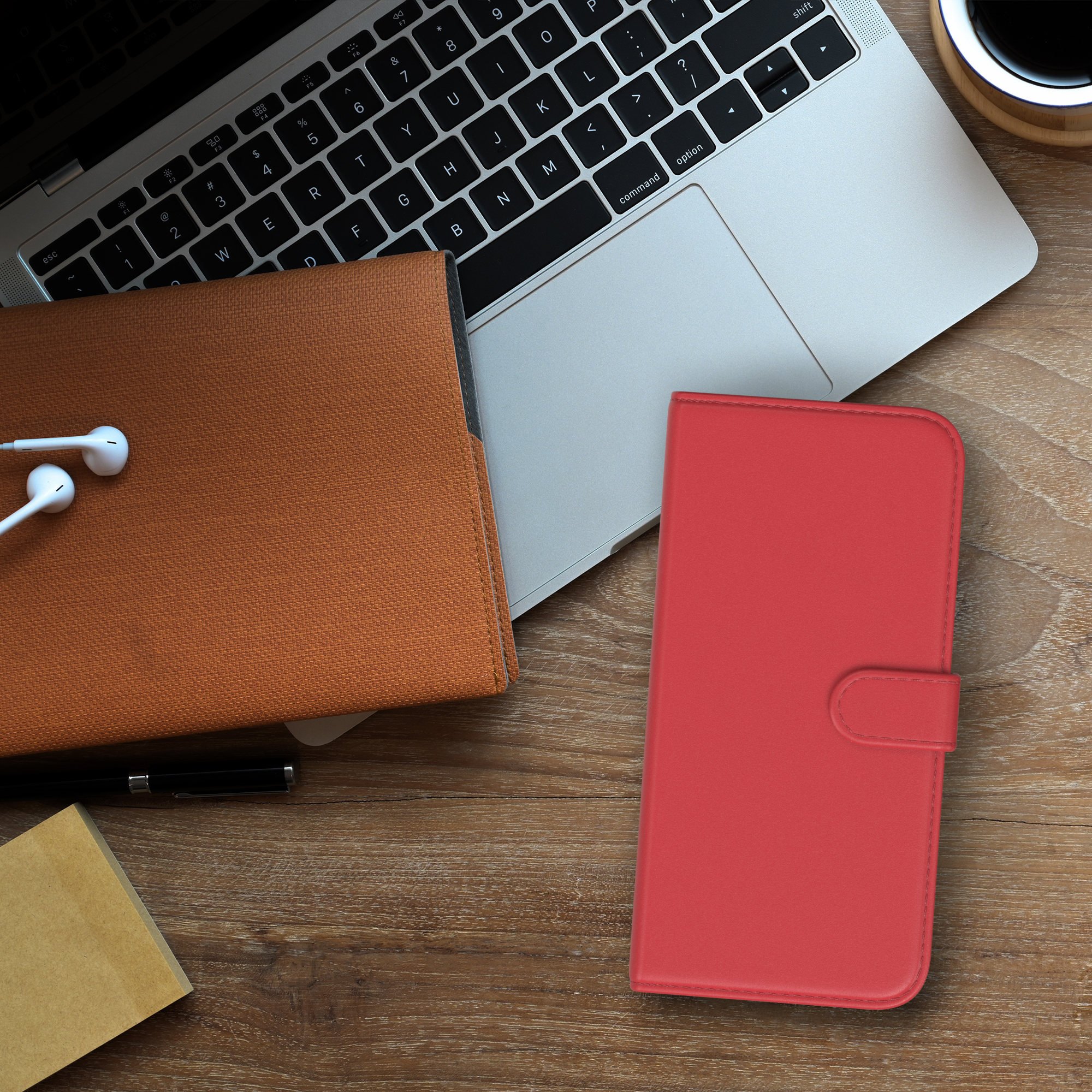 Rot Bookcover, mit Klapphülle Pro, 11 iPhone EAZY Apple, Bookstyle CASE Kartenfach,