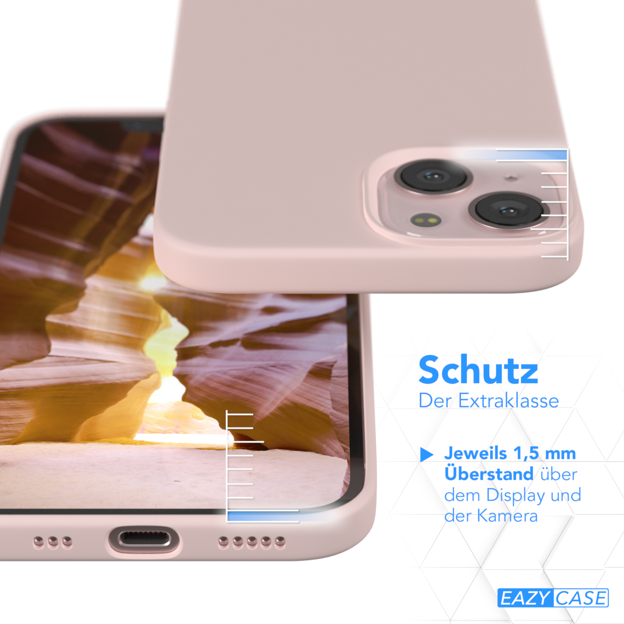 EAZY CASE Premium / Silikon Backcover, Altrosa Rosa 13, iPhone Apple, Handycase
