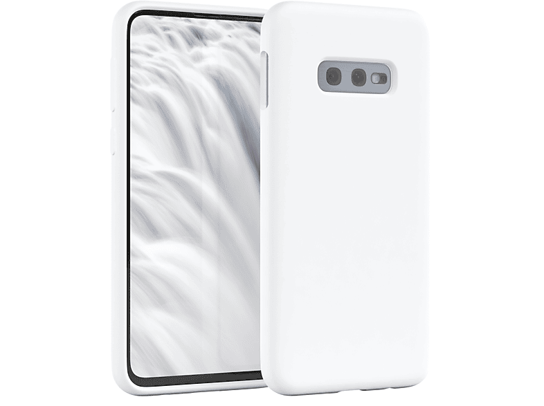 Silikon Galaxy S10e, Backcover, Premium Weiß Handycase, EAZY Samsung, CASE