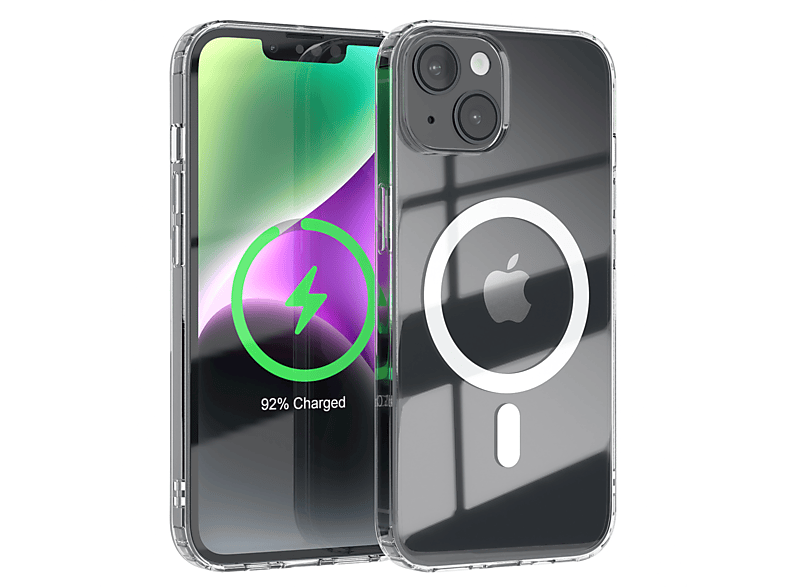 EAZY CASE 14, Klar iPhone MagSafe, Apple, Durchsichtig / Clear Cover mit Bumper