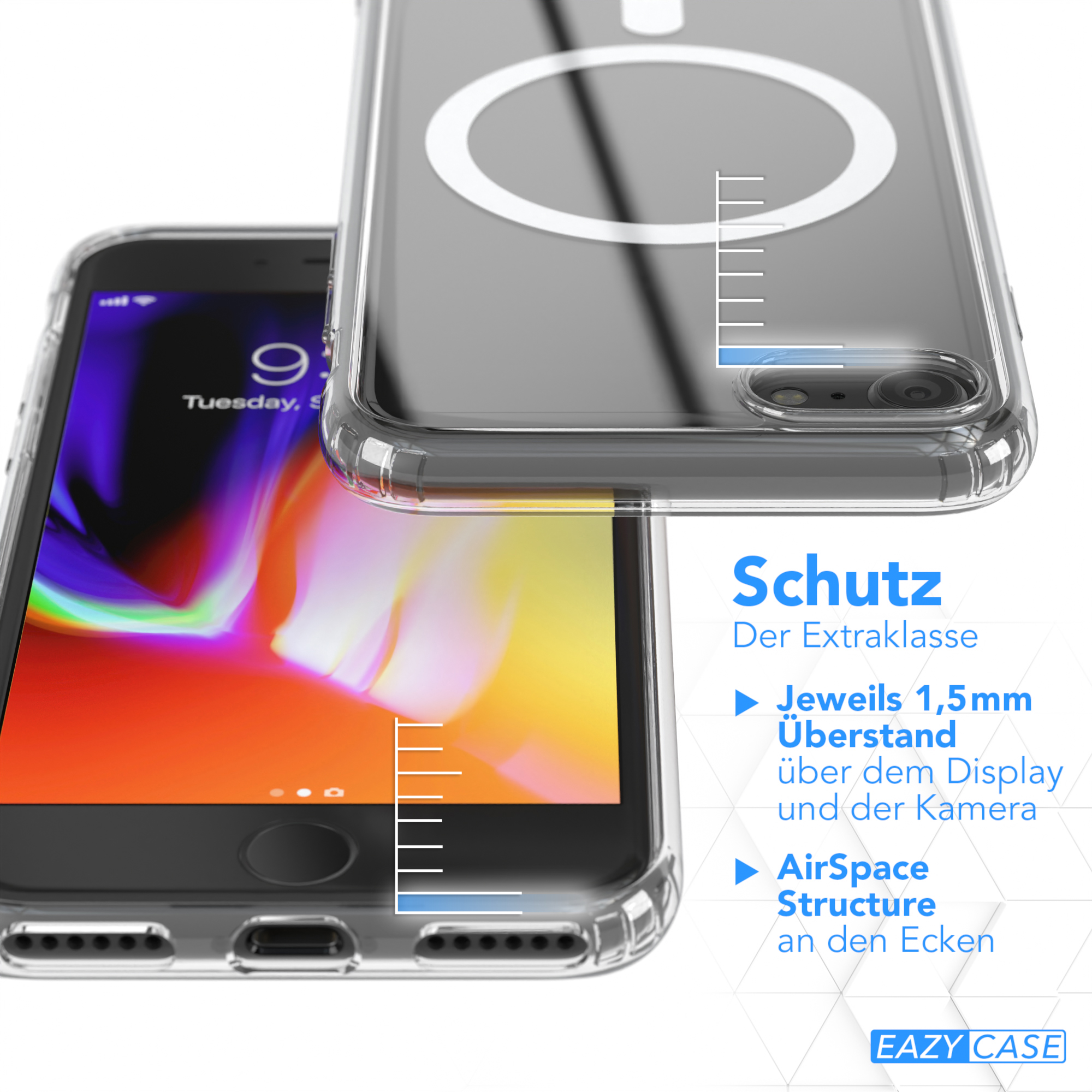 / Bumper, Apple, Clear EAZY iPhone Cover Durchsichtig 8, Klar mit SE CASE MagSafe, iPhone / 7 2022 / SE 2020,