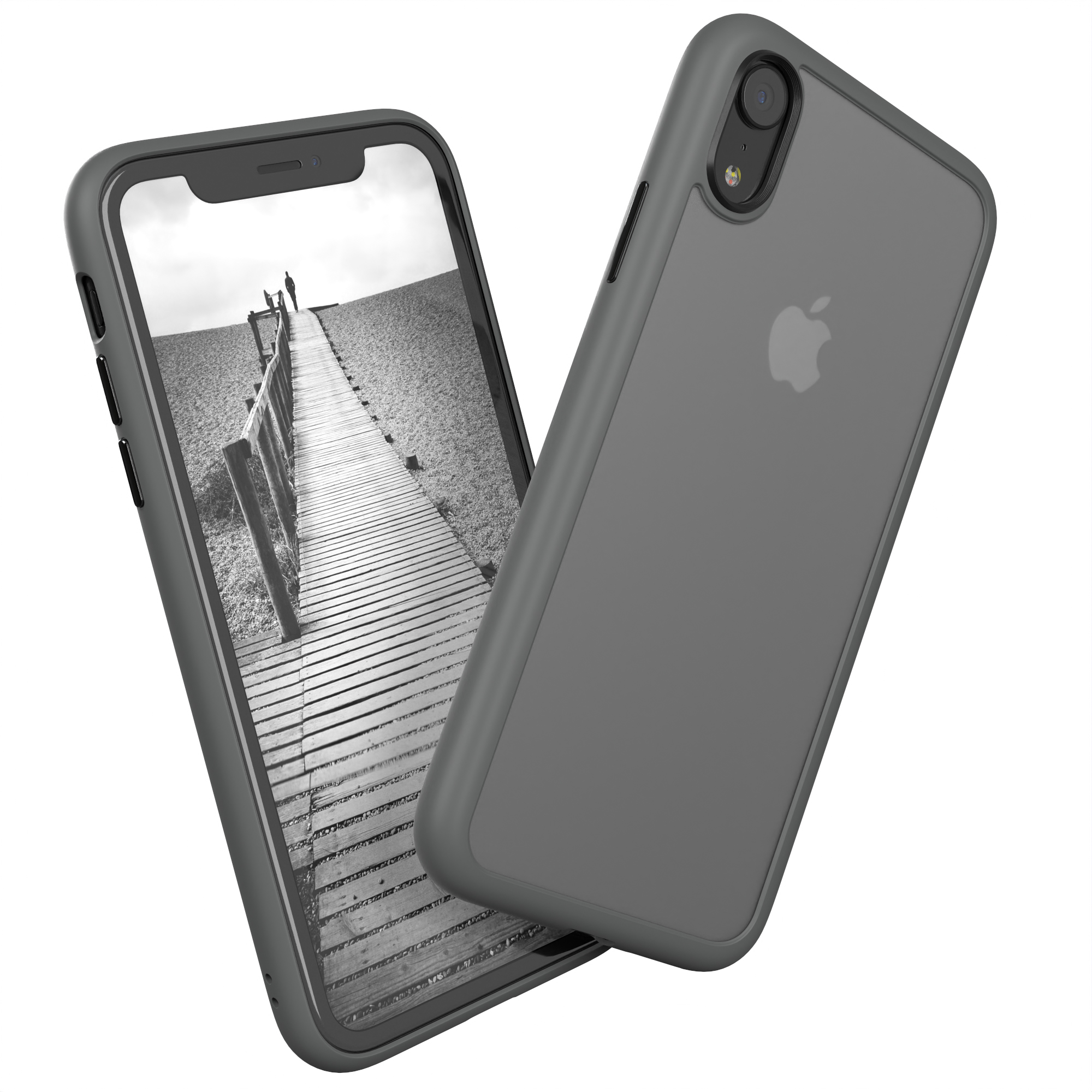 XR, Outdoor Backcover, Case Apple, iPhone Matt, CASE EAZY Grau