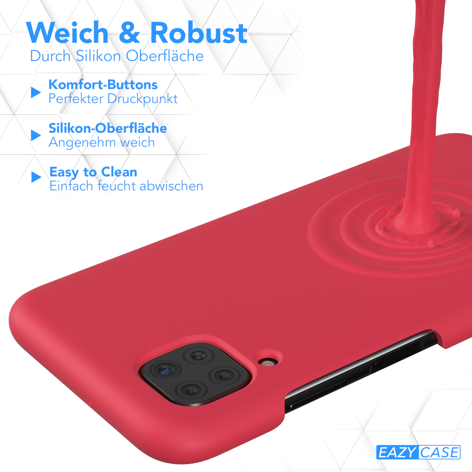 EAZY Backcover, Handycase, CASE Silikon / Premium P40 Rot Lite, Huawei, Beere