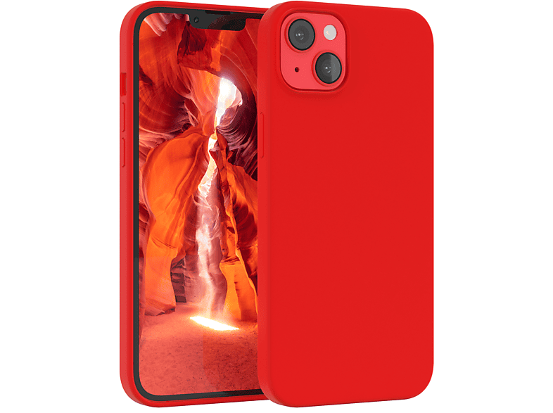 EAZY CASE iPhone Premium Plus, Silikon 14 Rot Handycase, Backcover, Apple