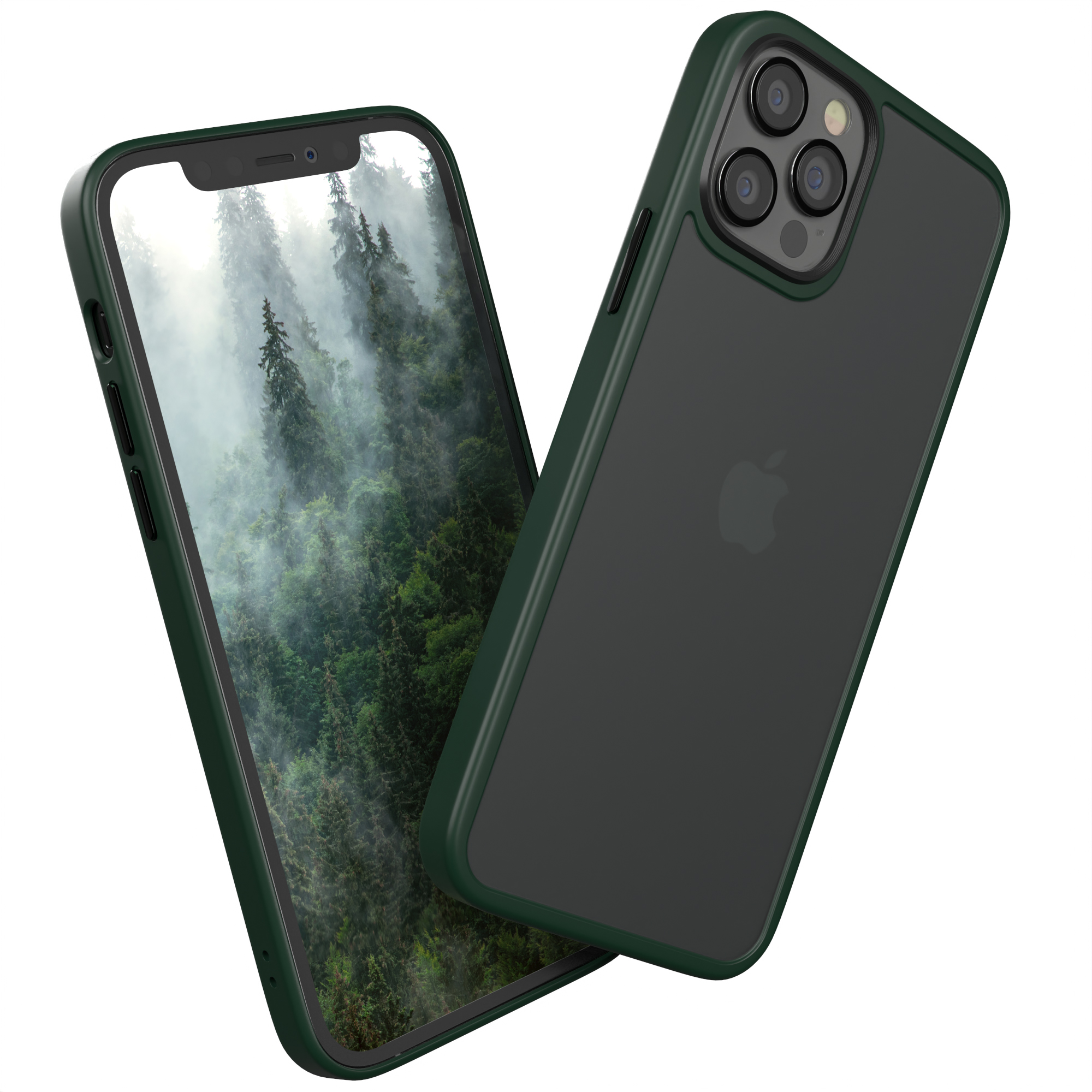 12 EAZY Grün Backcover, Dunkel Outdoor CASE Pro, 12 Matt, Apple, iPhone Case /