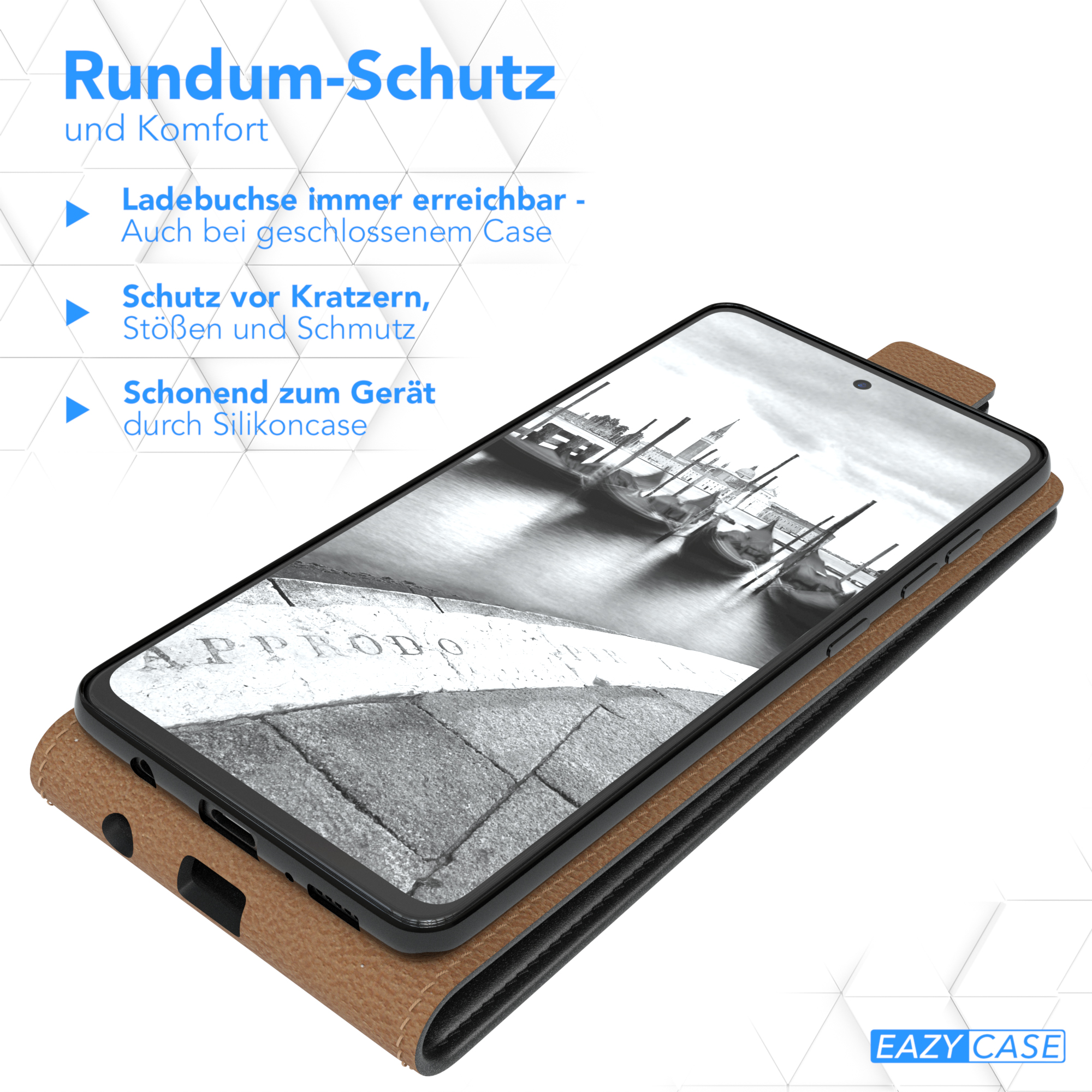 EAZY Samsung, Cover, Galaxy Schwarz Flip CASE Flipcase, A51,
