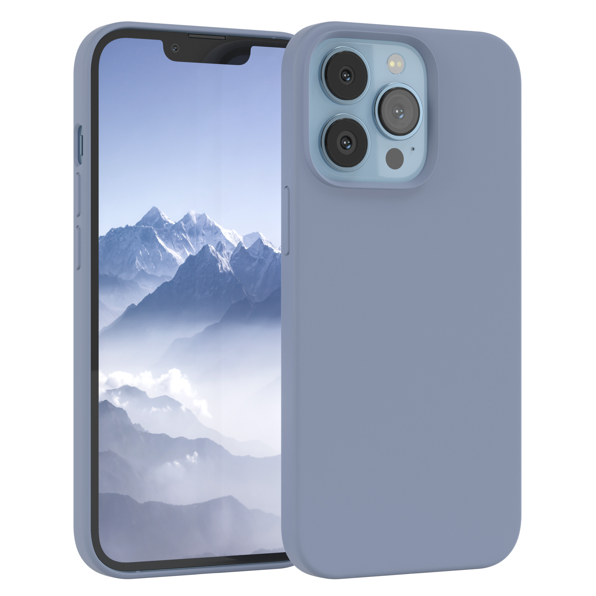 CASE Blau Handycase, Premium EAZY Eis Apple, 13 Pro, Silikon Backcover, iPhone