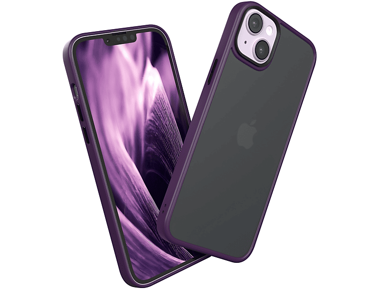 EAZY CASE Outdoor Case Violett Backcover, 14 Plus, iPhone Matt, Apple, Lila