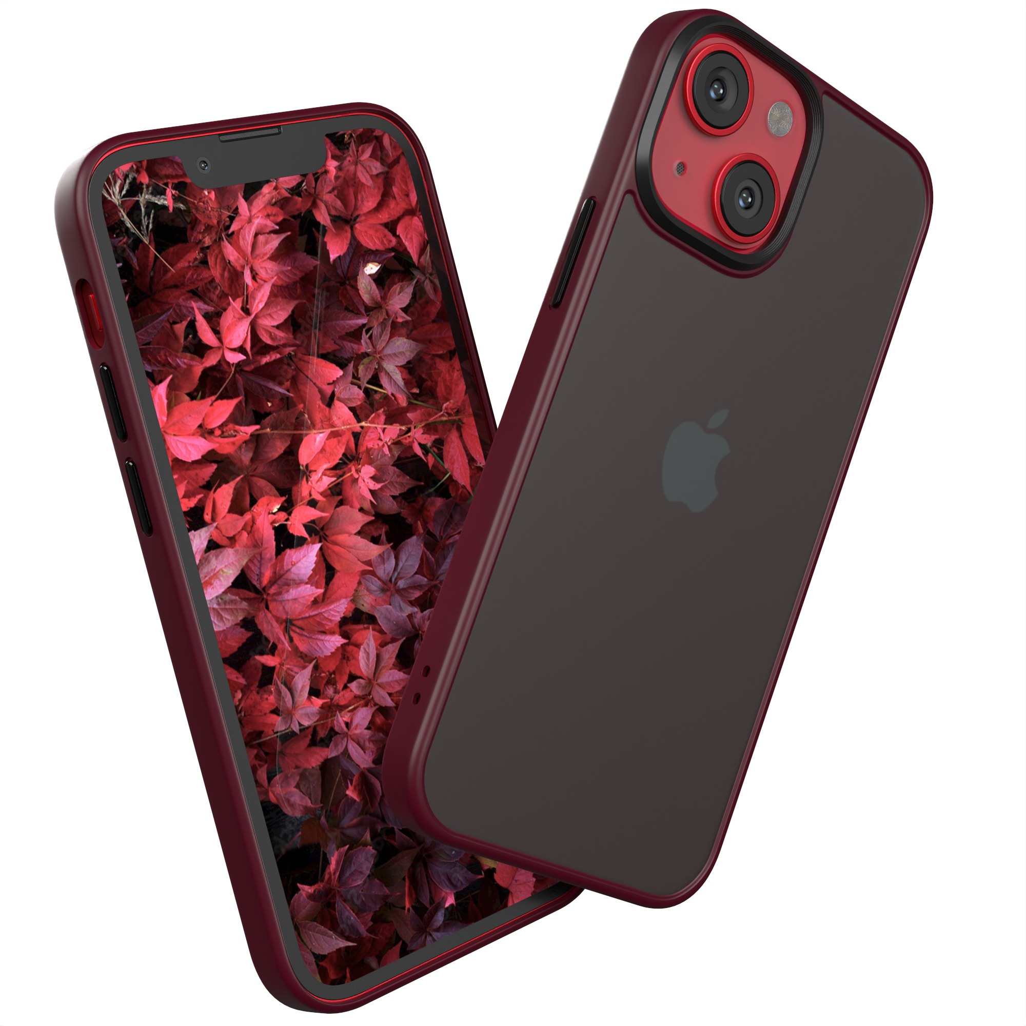 Rot Dunkel iPhone EAZY Backcover, Apple, Outdoor Mini, CASE 13 Case Matt,