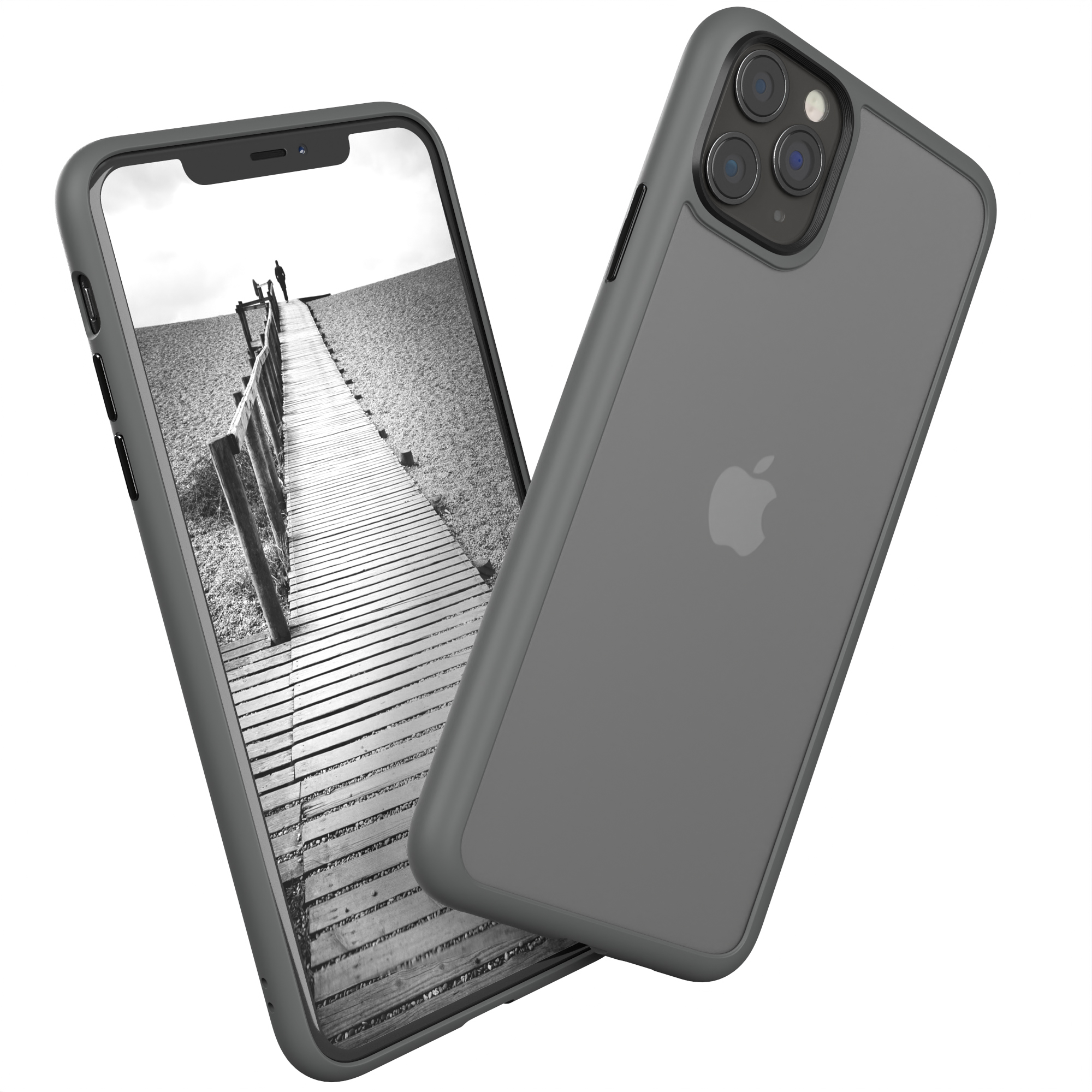 EAZY CASE Outdoor Case Pro 11 Matt, Grau Apple, Max, Backcover, iPhone