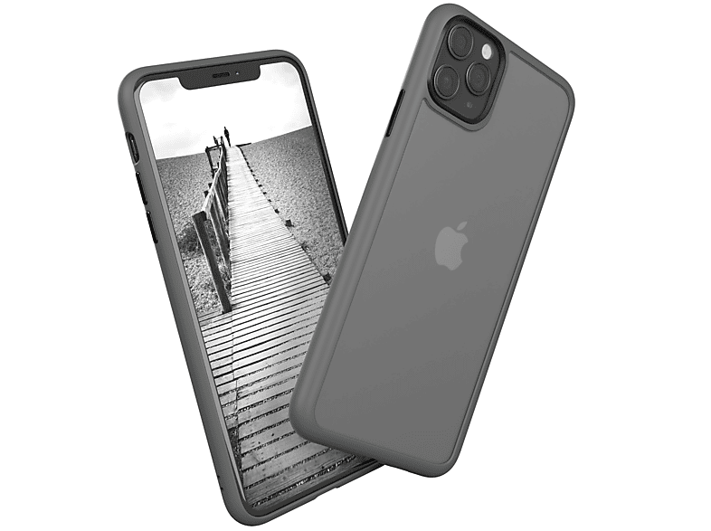 EAZY CASE Outdoor Case Pro 11 Matt, Grau Apple, Max, Backcover, iPhone