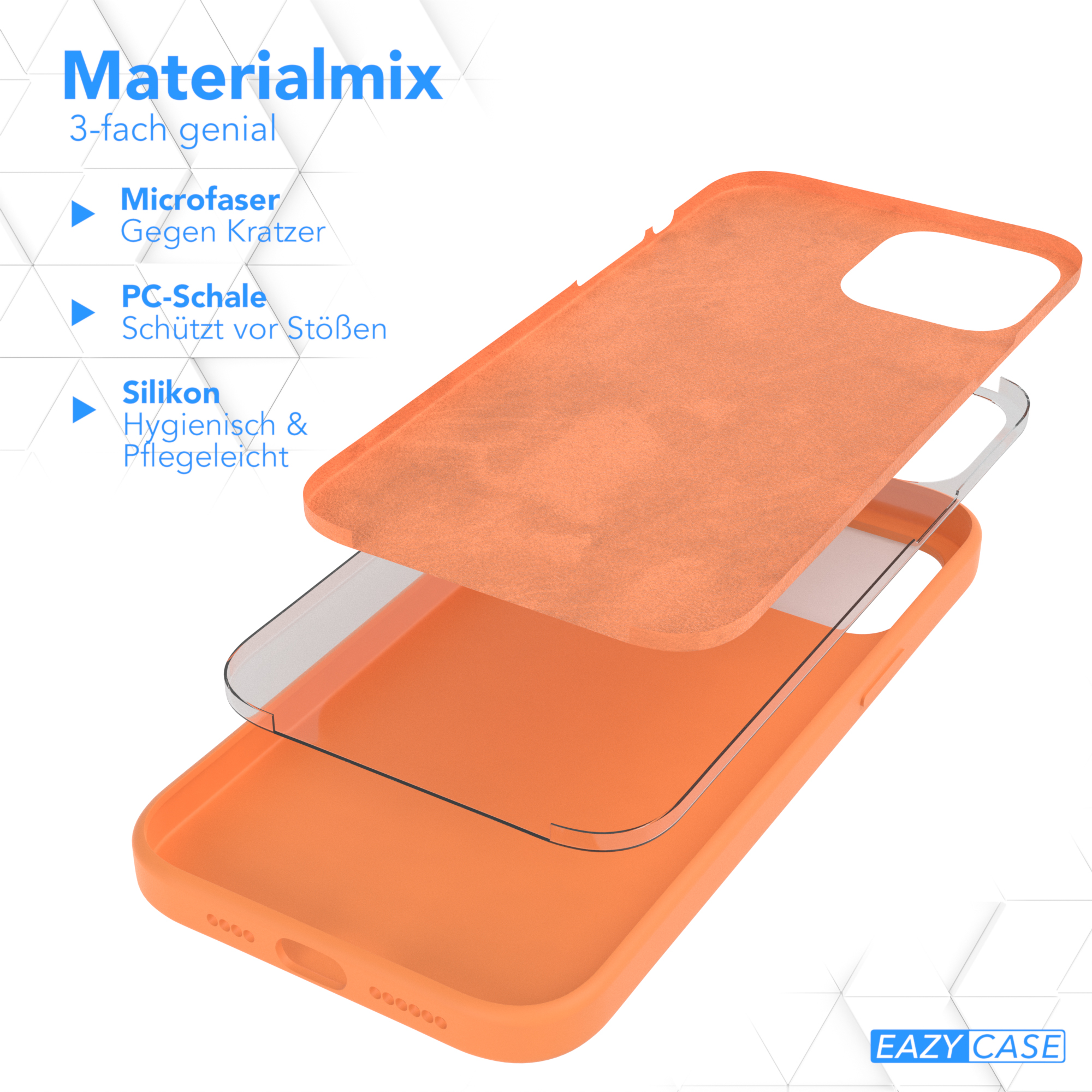 Silikon EAZY 12 Handycase, Backcover, Max, CASE Orange Apple, iPhone Pro Premium