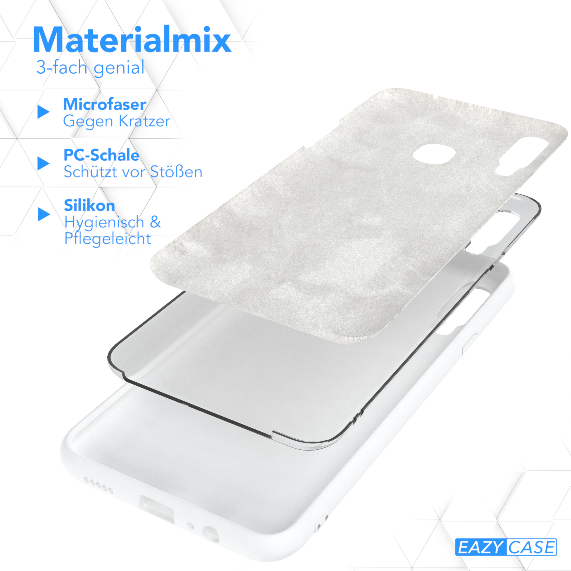 CASE Backcover, Premium Handycase, Galaxy EAZY Weiß A20s, Samsung, Silikon