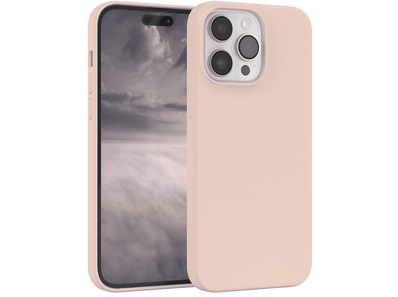 Silikon 14 Pro Handycase, Premium Rosa Max, Backcover, Apple, Braun EAZY CASE iPhone