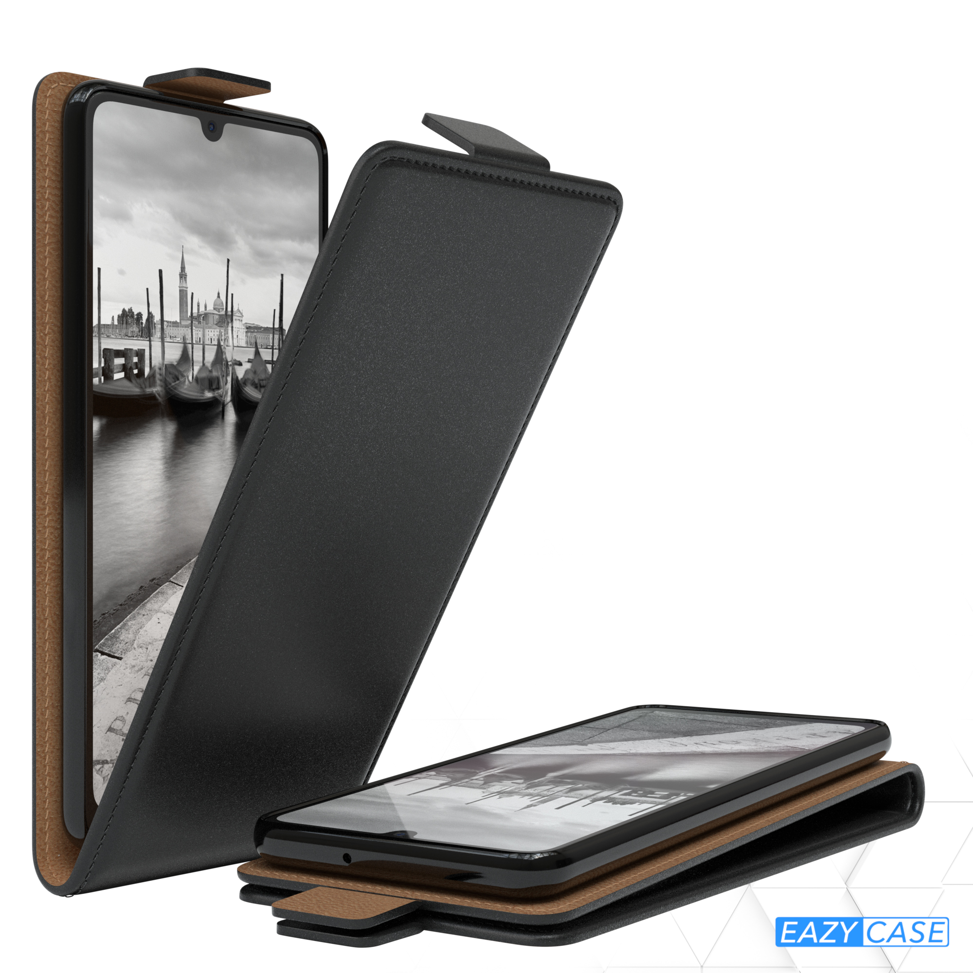 Samsung, EAZY Galaxy Flip Cover, Schwarz CASE Flipcase, A31,
