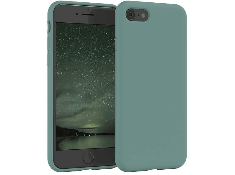 Nachtgrün Grün Backcover, SE 2020, 7 Handycase, Premium Apple, iPhone / iPhone 2022 EAZY / SE 8, CASE / Silikon