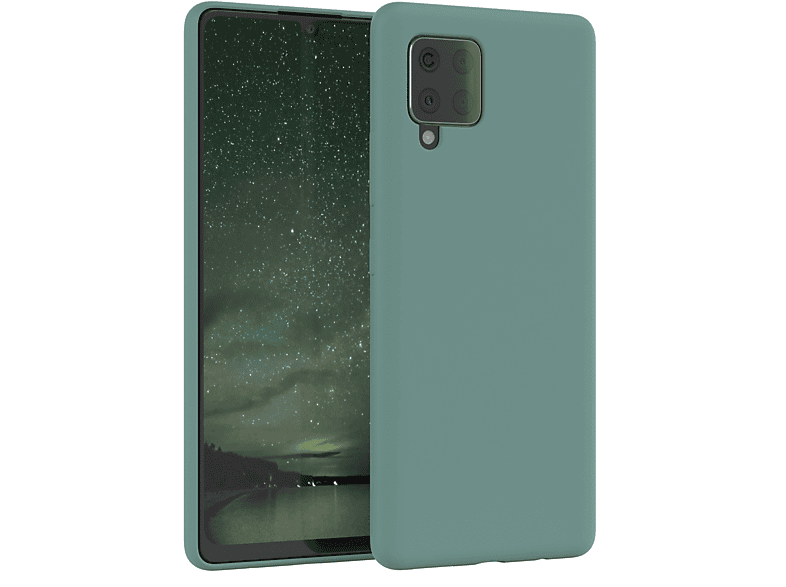 Grün Galaxy Samsung, Nachtgrün / Handycase, Backcover, Premium CASE A42 5G, EAZY Silikon