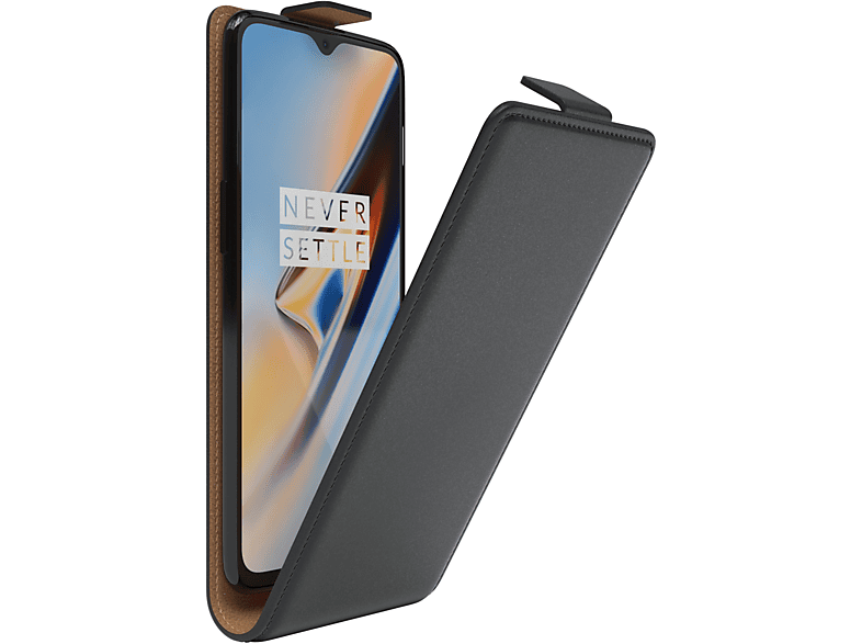 EAZY CASE Flipcase, Flip Cover, One Plus Schwarz OnePlus, 6T