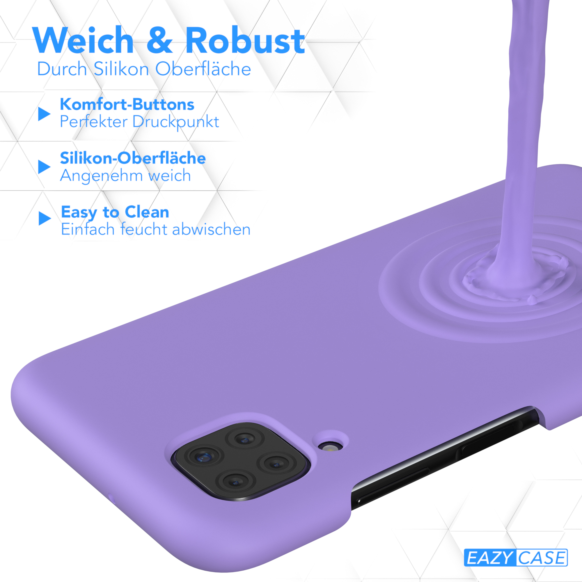 EAZY Violett Backcover, Handycase, Lavendel Silikon Lila CASE Huawei, Lite, Premium P40 /