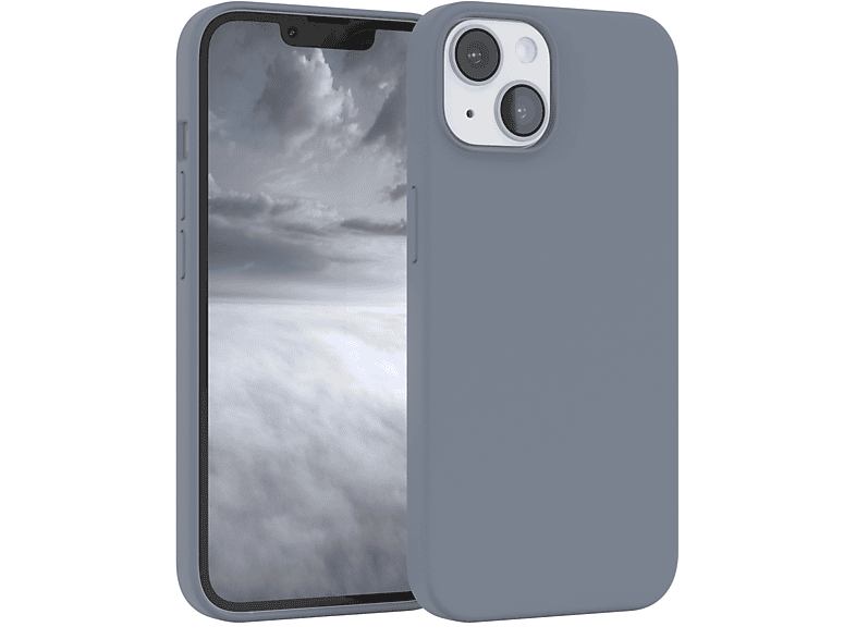 EAZY CASE Violett Premium Handycase, iPhone Silikon 14, Lila / Lavendel Backcover, Apple