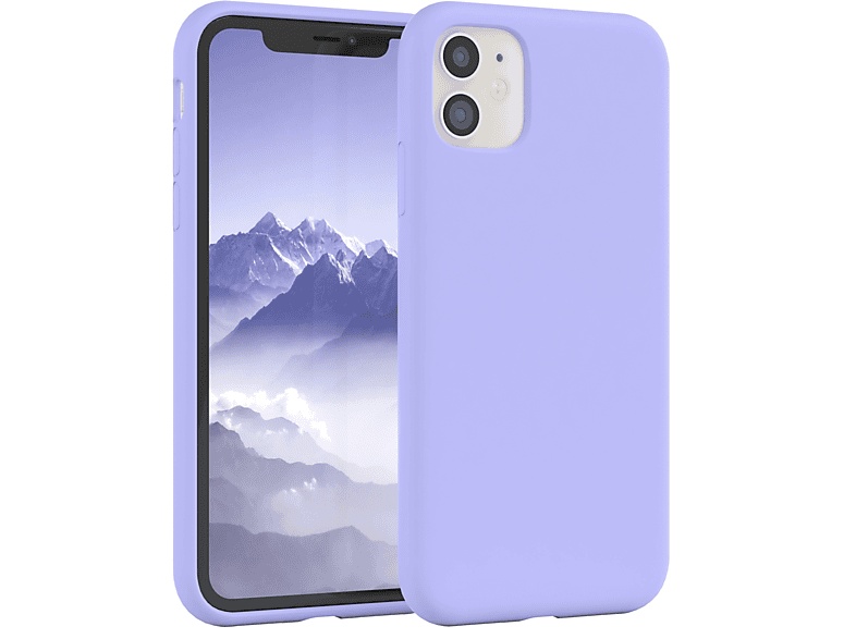 EAZY CASE Lavendel Violett / iPhone Apple, Lila Backcover, Premium Silikon 11, Handycase
