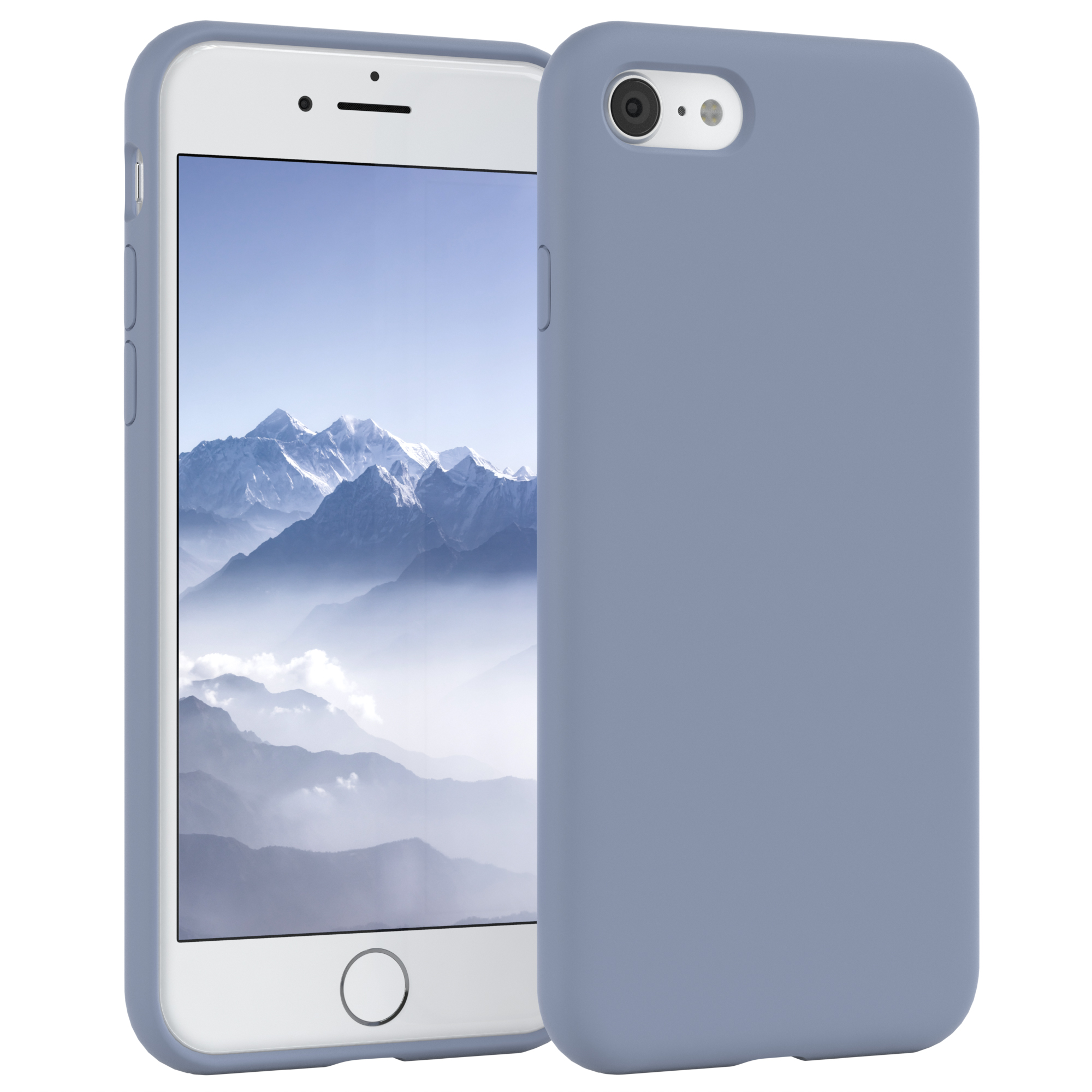 EAZY 2020, Apple, SE 8, iPhone Blau / iPhone Premium CASE Eis Handycase, Backcover, 2022 7 Silikon SE /