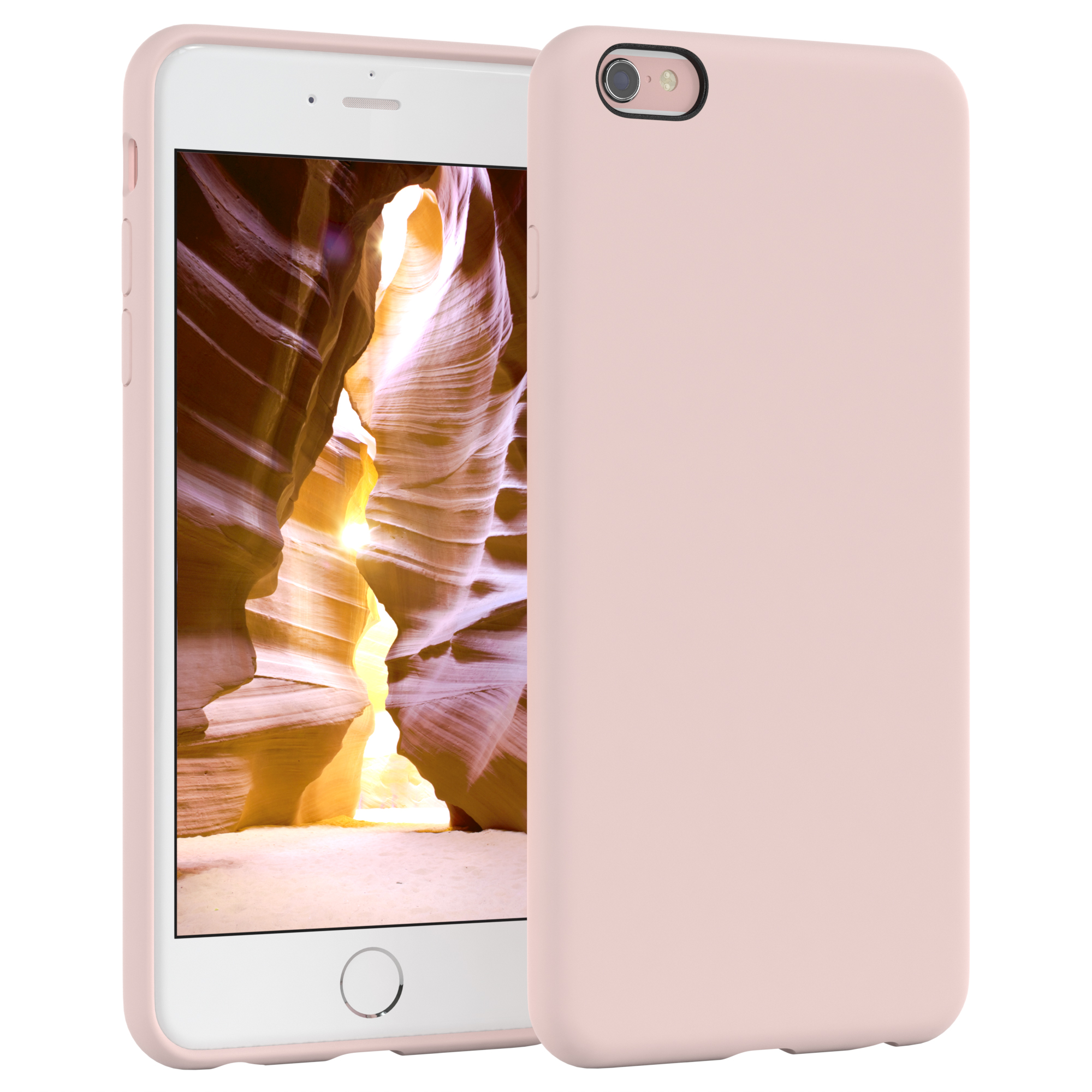 Backcover, 6 Apple, Handycase, Silikon Altrosa iPhone / CASE EAZY / Premium 6S, Rosa