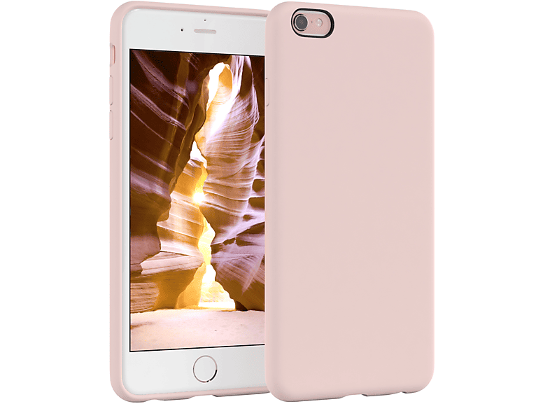 Backcover, Apple, Handycase, Altrosa 6 / iPhone / 6S, Premium Silikon Rosa CASE EAZY