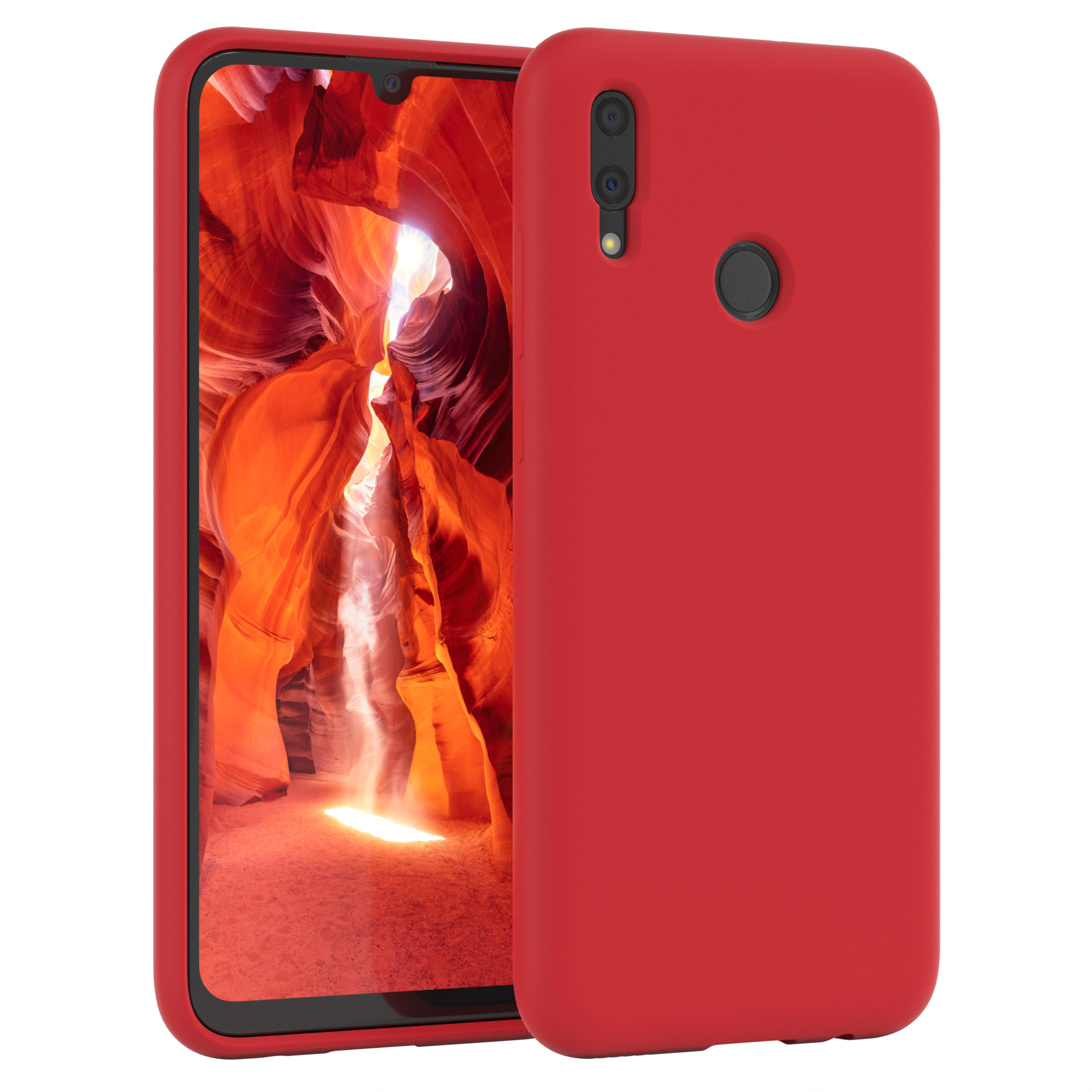 EAZY (2019), P Handycase, Huawei, Silikon Smart Premium Rot Backcover, CASE