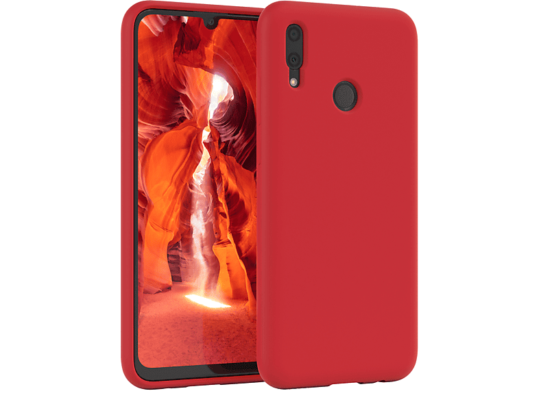 EAZY CASE Premium Silikon Handycase, Backcover, Huawei, P Smart (2019), Rot