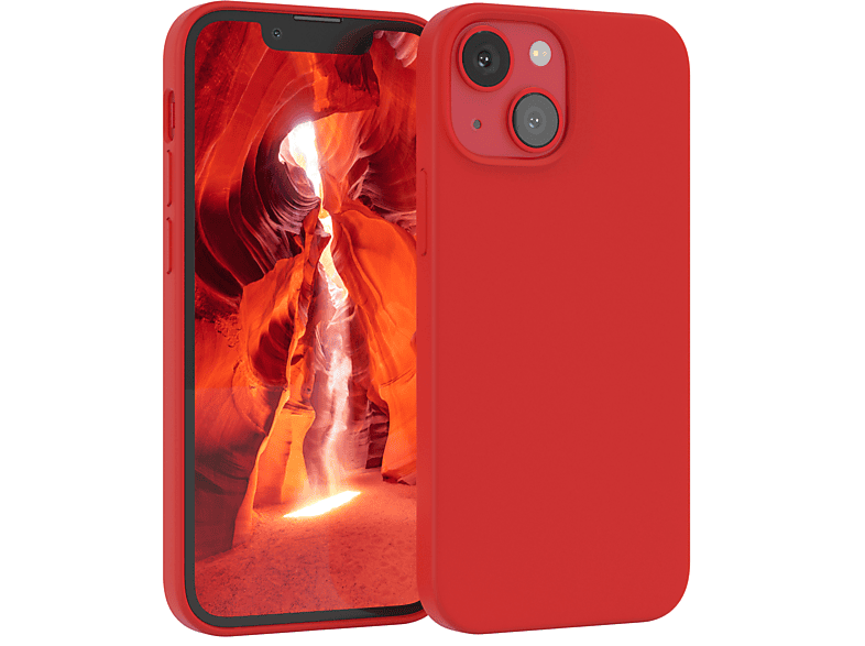 EAZY CASE Silikon 13 Rot Apple, Backcover, Handycase, Premium Mini, iPhone
