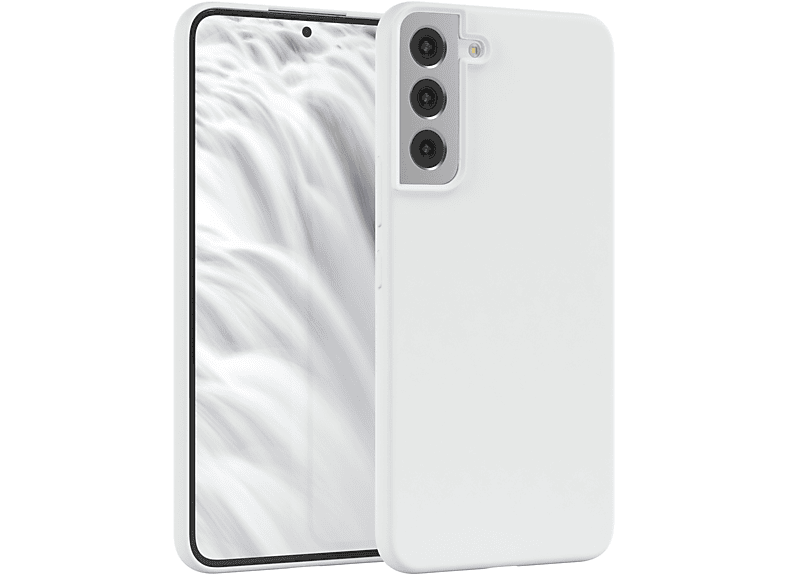5G, CASE Samsung, EAZY Silikon S22 Plus Premium Weiß Galaxy Backcover, Handycase,