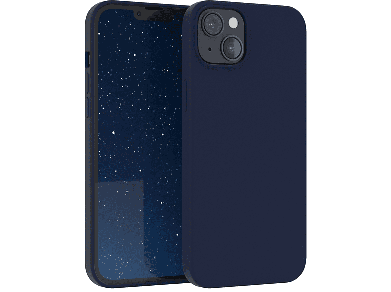 CASE Premium Nachtblau EAZY Apple, Silikon / Backcover, Blau iPhone 14 Plus, Handycase,