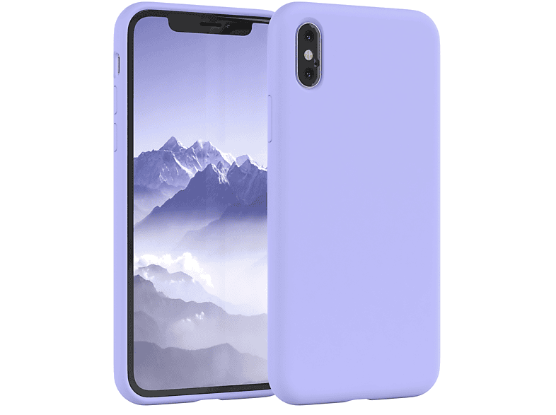 EAZY CASE X Apple, Lavendel / Violett iPhone Backcover, / Handycase, Lila Premium Silikon XS