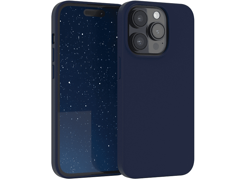 Silikon Nachtblau CASE / Backcover, EAZY 14 Premium iPhone Handycase, Apple, Blau Pro,