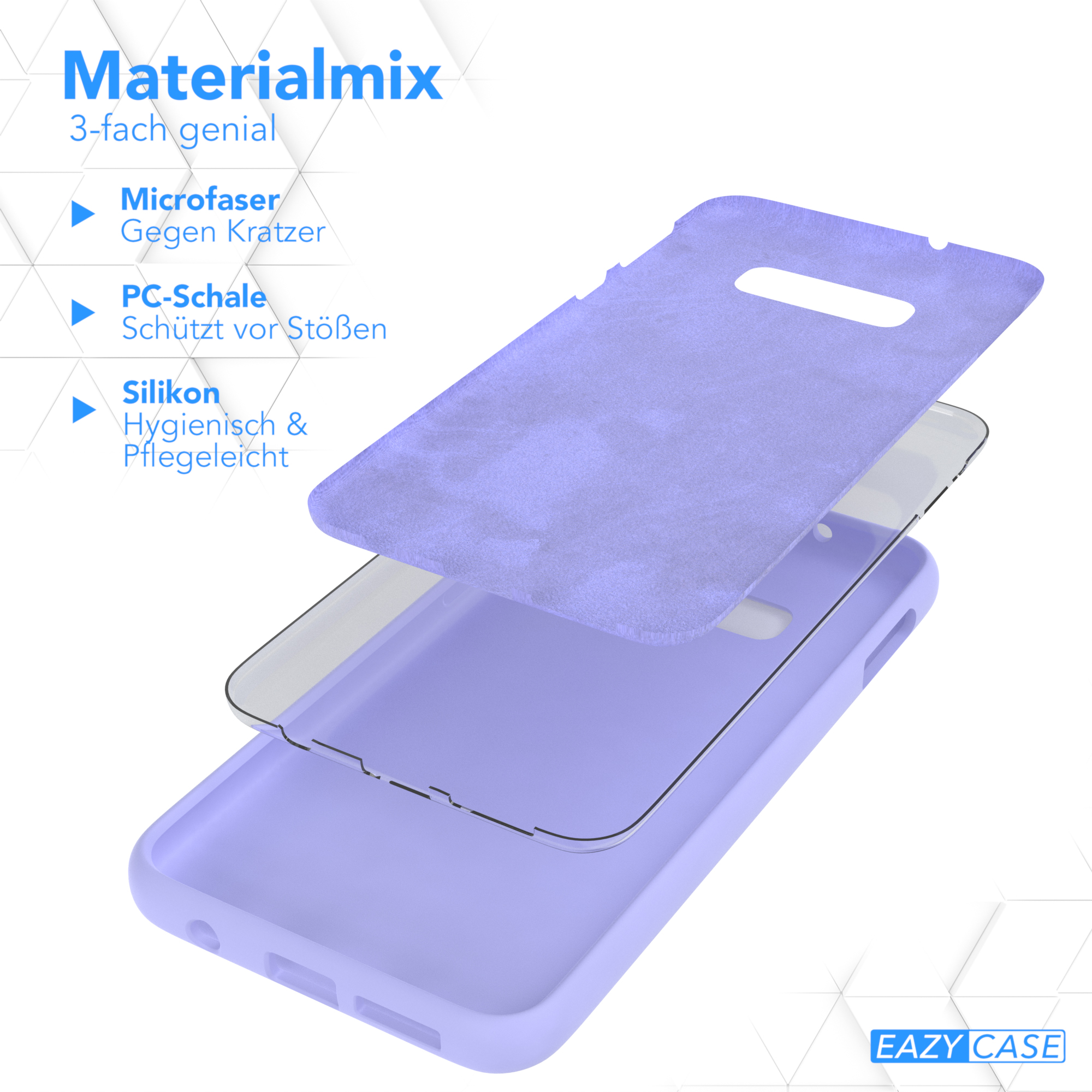 Silikon Galaxy Backcover, Samsung, Lavendel / Violett Lila EAZY Handycase, Premium S10e, CASE